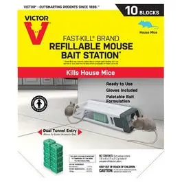 Mouse Bait Station, Refillable, 10-Ct. 1