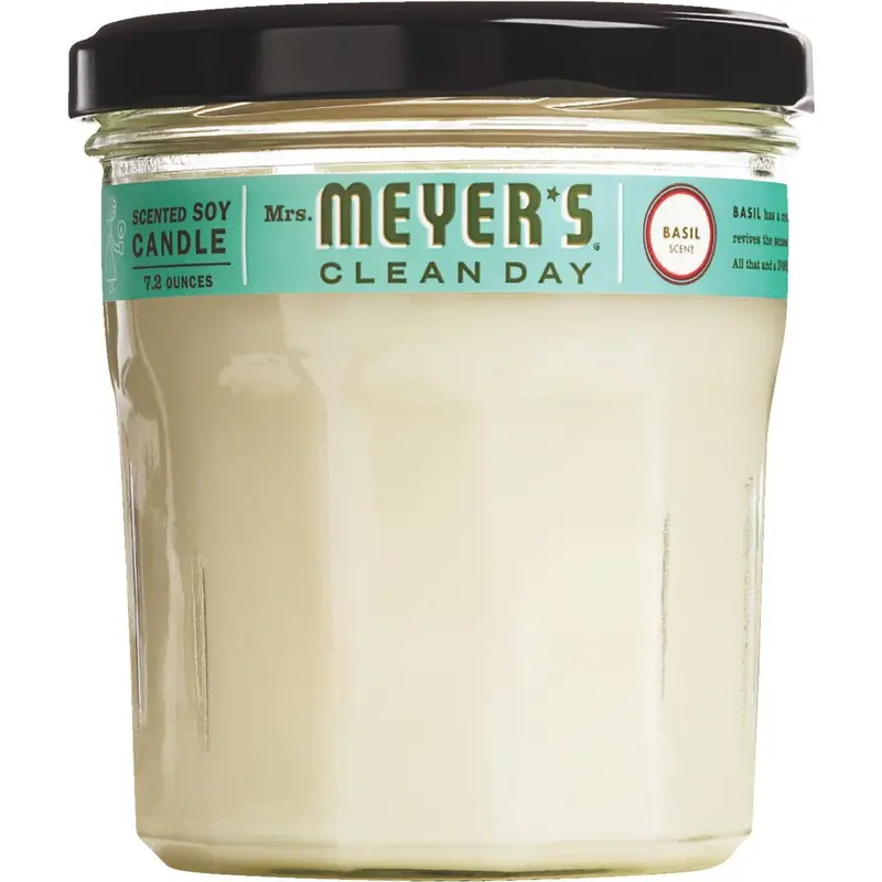 Mrs Meyer's Clean Day 7.2 Oz. Basil Jar Candle 1