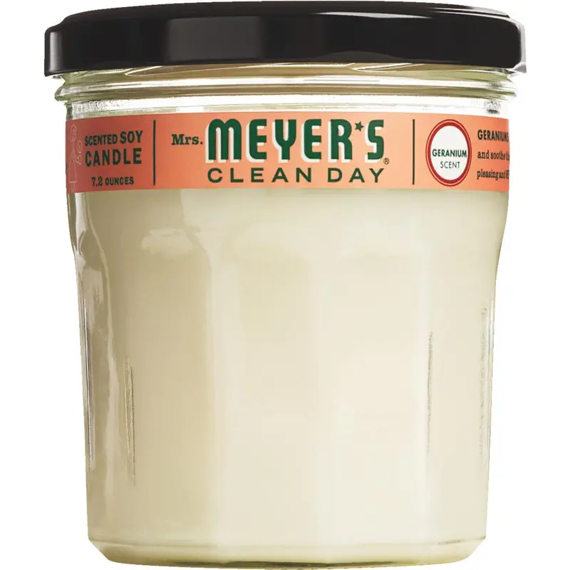 Mrs Meyer's Clean Day 7.2 Oz. Geranium Jar Candle 1