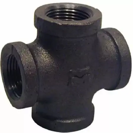 Mueller Black Cross 150# Malleable Iron Threaded Fittings 1/2" 1