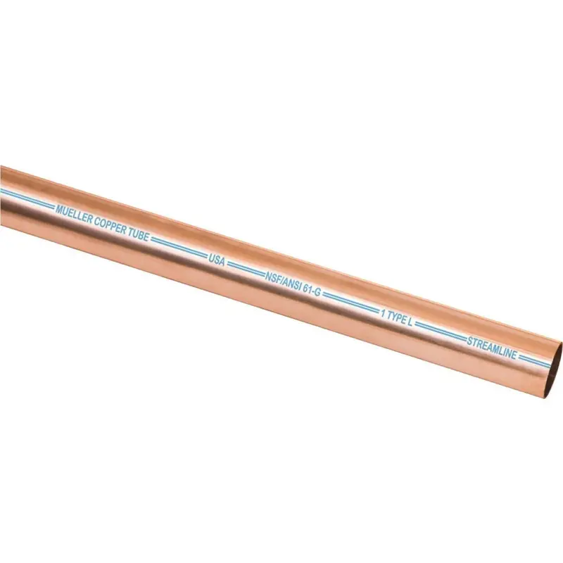 Mueller Streamline 1/2 In. Id X 10 Ft. Type L Copper Pipe 1
