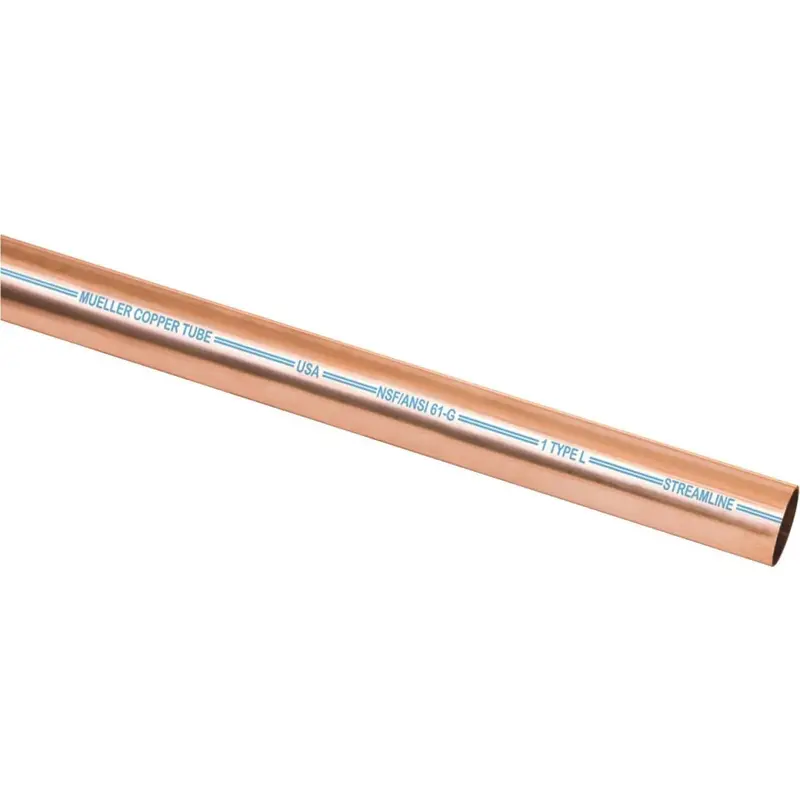 Mueller Streamline 1 In. Id X 10 Ft. Type L Copper Pipe 1