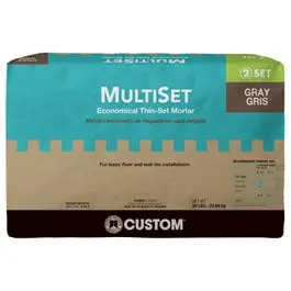 Multi-Set Modified Thin-Set Mortar, Gray, 50-Lbs. 1
