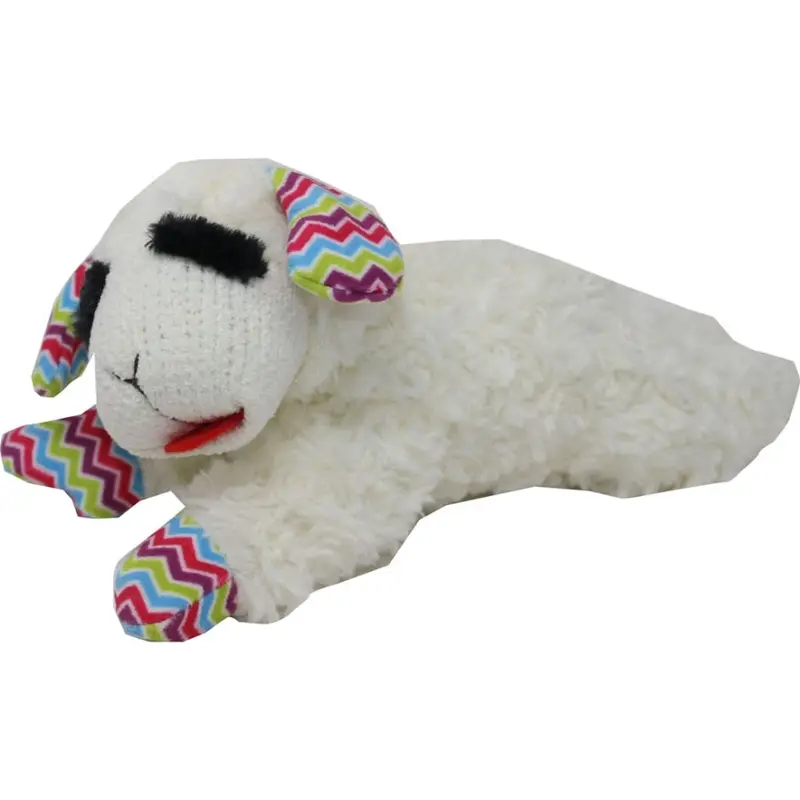 Multipet Lamb Chop Spring Pattern W/Squeaker 1