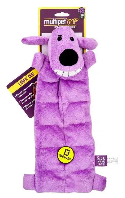 Multipet Loofa Squeaker Mat Dog Toy 1