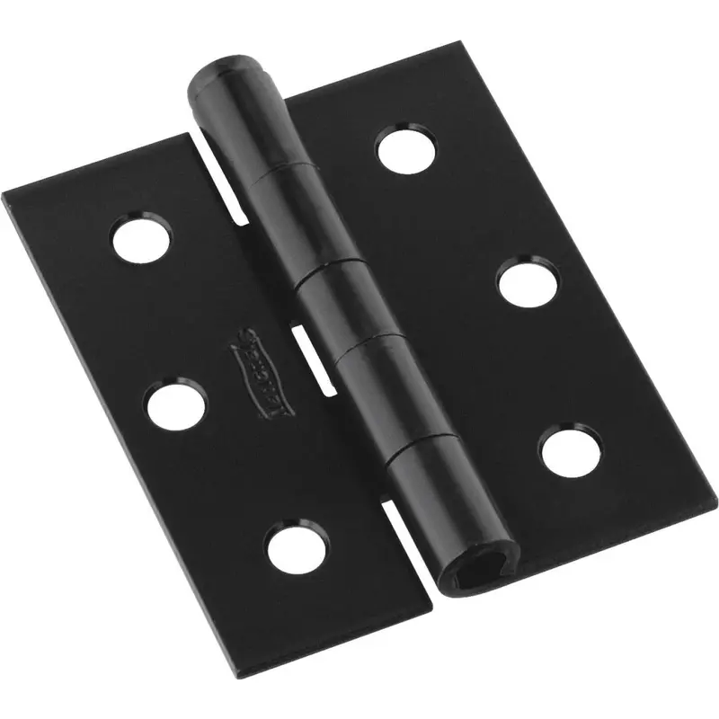 National 3 In. Square Corner Black Screen Door Hinge (2-Pack) 1