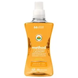 Naturally-Derived 4X Concentrated Laundry Detergent, Ginger Mango, 53.5-Oz. 66 Loads 1