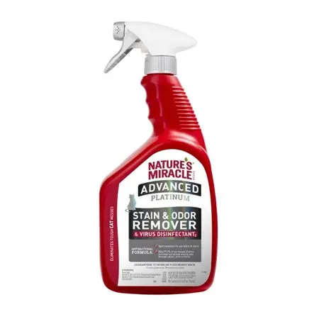 Nature's Miracle Advanced Platinum Stain & Odor Remover & Virus Disinfectant For Cats 1