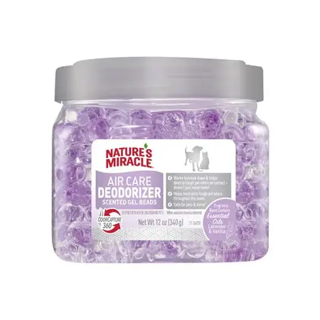 Nature's Miracle Air Care Deodorizer Scented Gel Beads Lavender & Vanilla Scent 1