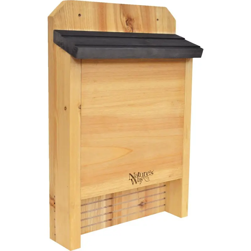 Nature's Way 10 In. W. X 15 In. H. X 3.5 In. D. Single Chamber Cedar Bat House 1