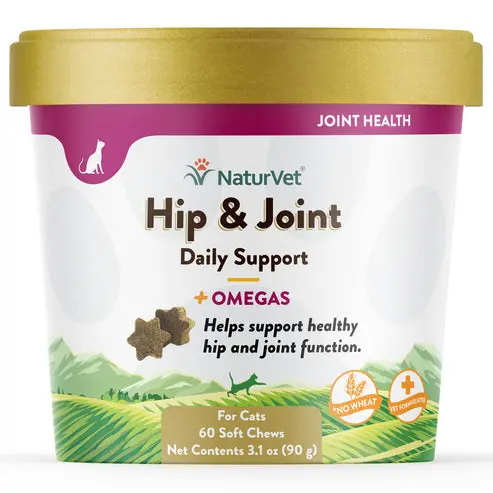 Naturvet Hip & Joint Plus Omegas Cat Soft Chews 1