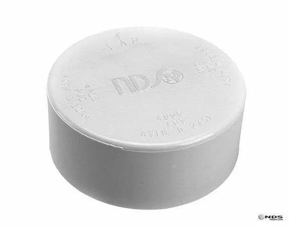 Nds 4" Drain Cap Solvent Weld Fitting 1