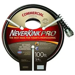 Neverkink Pro Garden Hose, Commercial-Duty, 3/4-In. X 100-Ft. 1