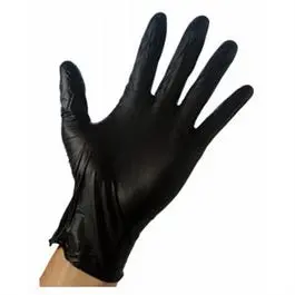 Nitrile Gloves, Disposable, Black, Men's M, 100-Ct. 1