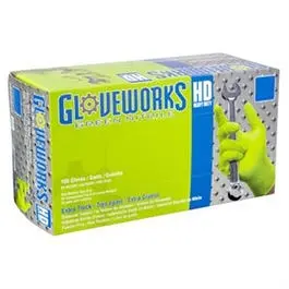 Nitrile Gloves, Heavy-Duty, Green, Large, 100-Ct. 1