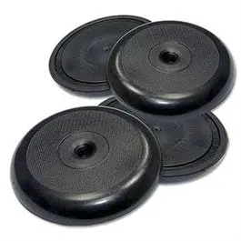Non-Skid Pads, Black, Round, 1-7/8-In., 4-Pk. 1