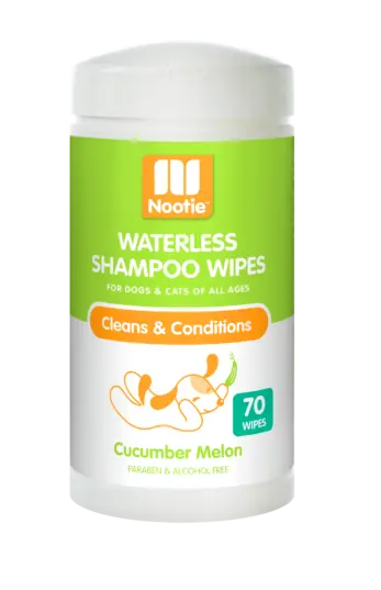 Nootie Cucumber Melon Waterless Shampoo Wipes For Dogs & Cats 1