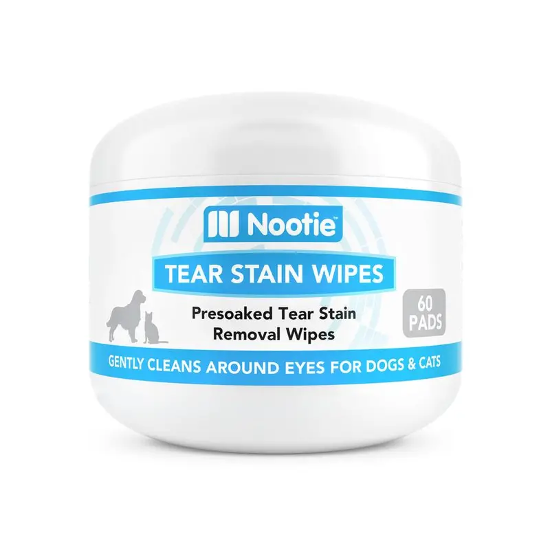 Nootie Pre-Soaked Tear Stain Wipes For Dogs & Cats 1