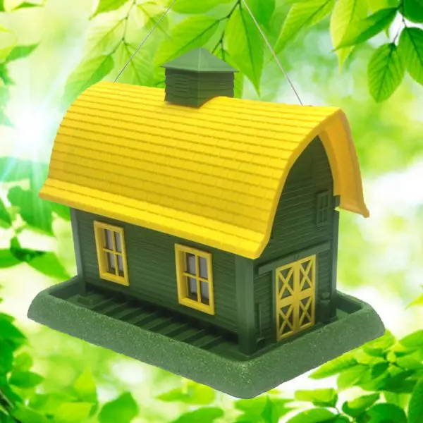 North States Large Green Barn Birdfeeder 1
