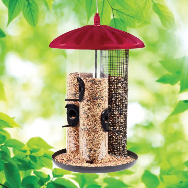 North States Nature’S Yard Crimson Triple Tube Feeder 1