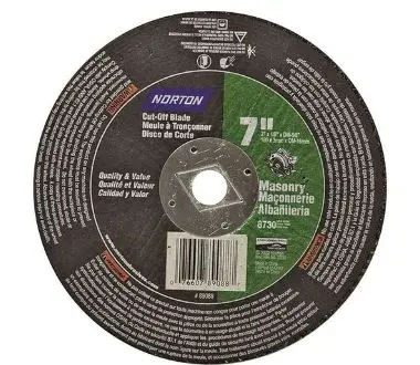 Norton Masonry Cut-Off Wheel 24 Grit Very Coarse 1