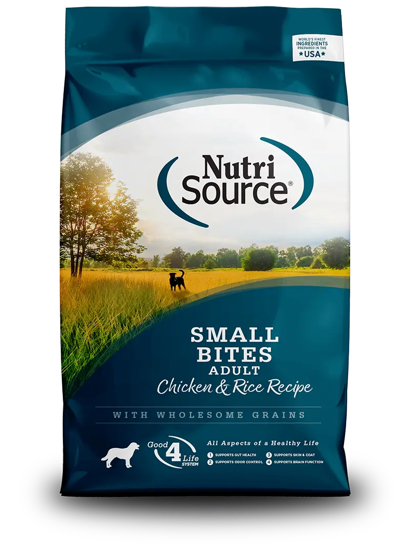 Nutrisource® Adult Small Bites Chicken & Rice Recipe Dry Dog Food 1