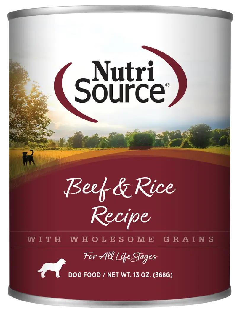 Nutrisource® Beef & Rice Recipe Healthy Wet Dog Food 1