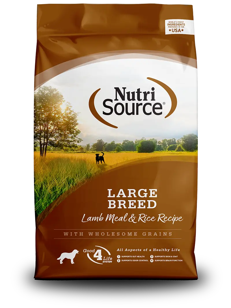 Nutrisource® Large Breed Lamb Meal & Rice Recipe Dog Food 1