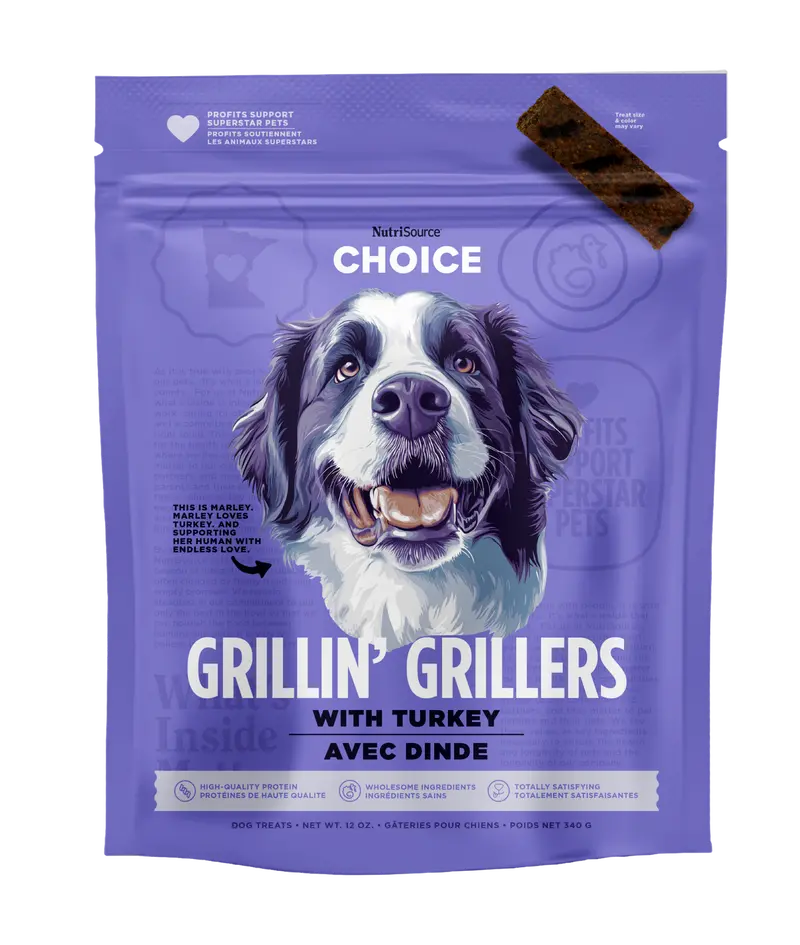 Nutrisource Turkey Grillin' Grillers Dog Treats 1
