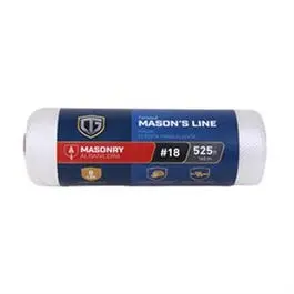 Nylon Mason Line Twine, White, #18 X 525-Ft. 1