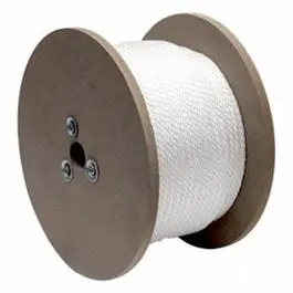 Nylon Rope, Solid Braided, White, 3/8-In. X 400-Ft. 1