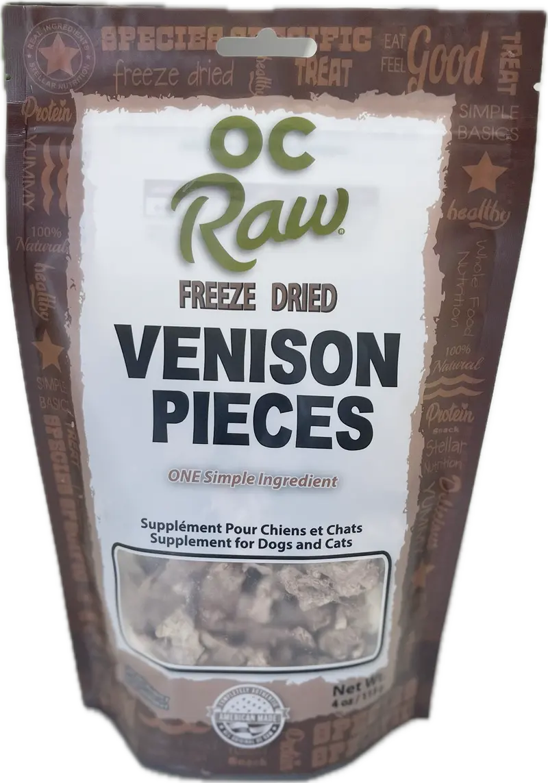 Oc Raw Dog Freeze Dried Venison 4Oz 1