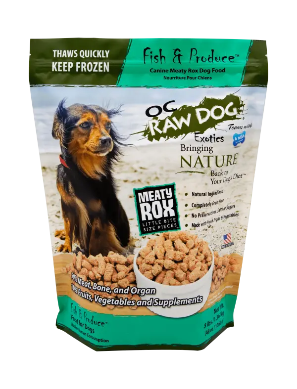 Oc Raw Dog Frozen Fish & Produce Meaty Rox 1