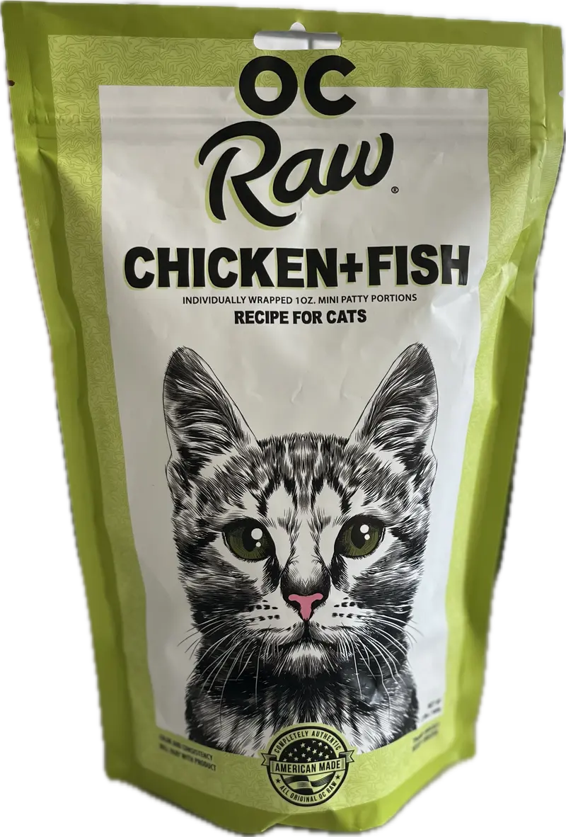 Oc Raw Feline Frozen Chicken & Fish Recipe For Cats 1