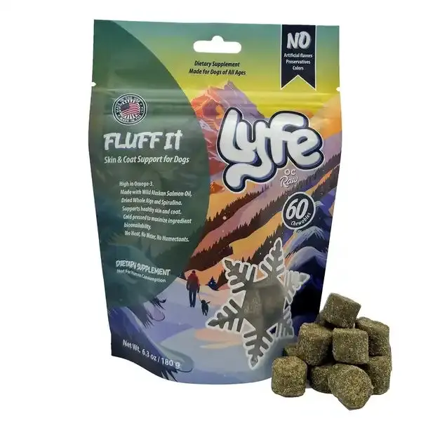 Oc Raw Lyfe Fluff It Skin & Coat Support For Dogs 1