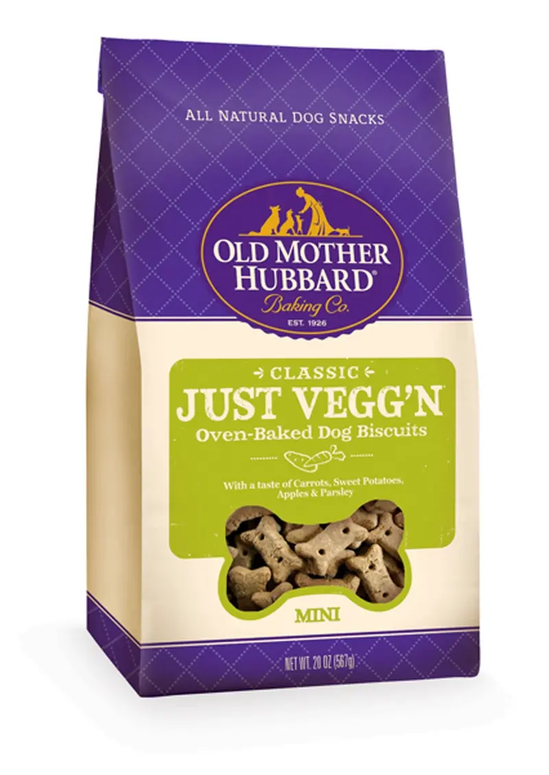 Old Mother Hubbard Crunchy Classic Natural Just Veggn Mini Biscuits Dog Treats 1