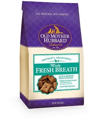 Old Mother Hubbard Mothers Solutions Crunchy Natural Minty Fresh Breath Recipe Biscuits Dog Treats 1