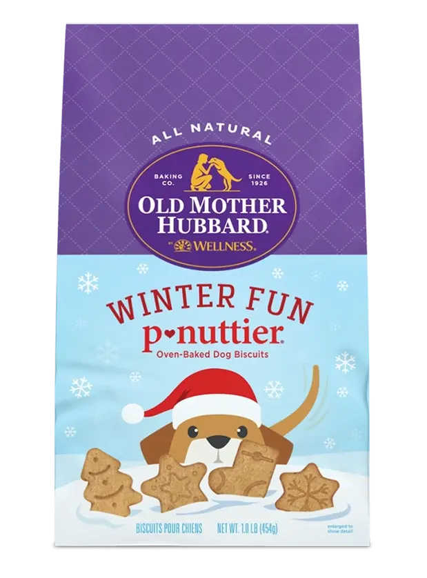Old Mother Hubbard Winter Fun P-Nuttier Biscuits Baked Dog Treats 1