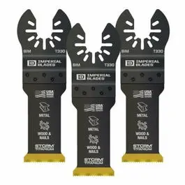 One Fit Storm Titanium Metal Blade, 1-1/4-In., 3-Pk. 1