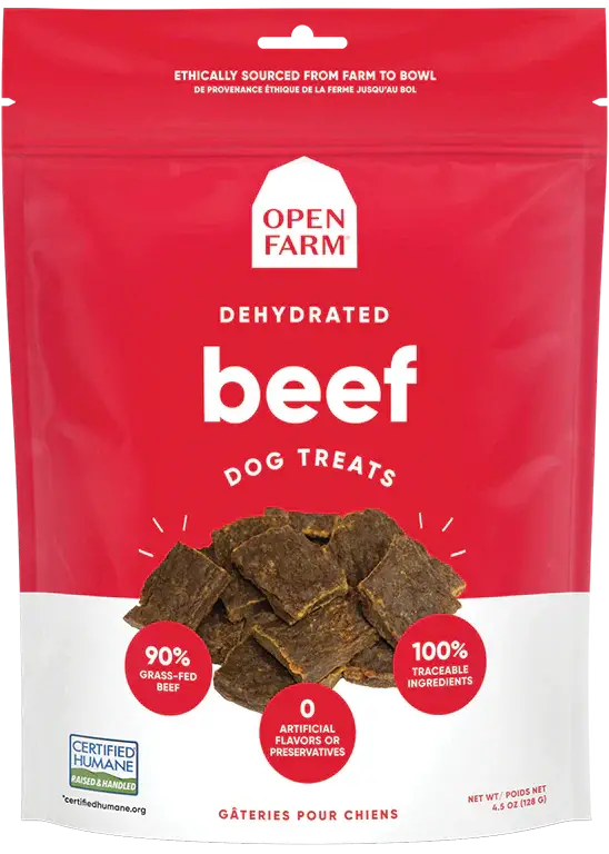 Open Farm Dehydrated Beef Treats 1