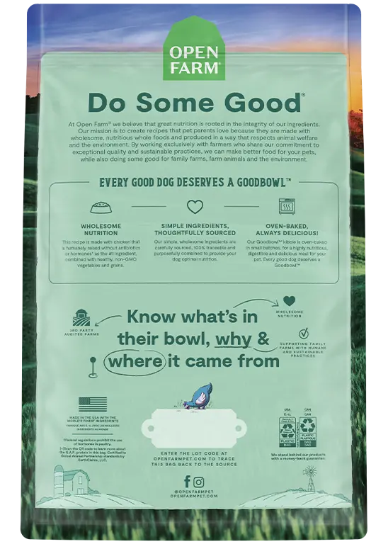 Open Farm Goodbowl™ Harvest Chicken & Brown Rice Recipe For Dogs 2