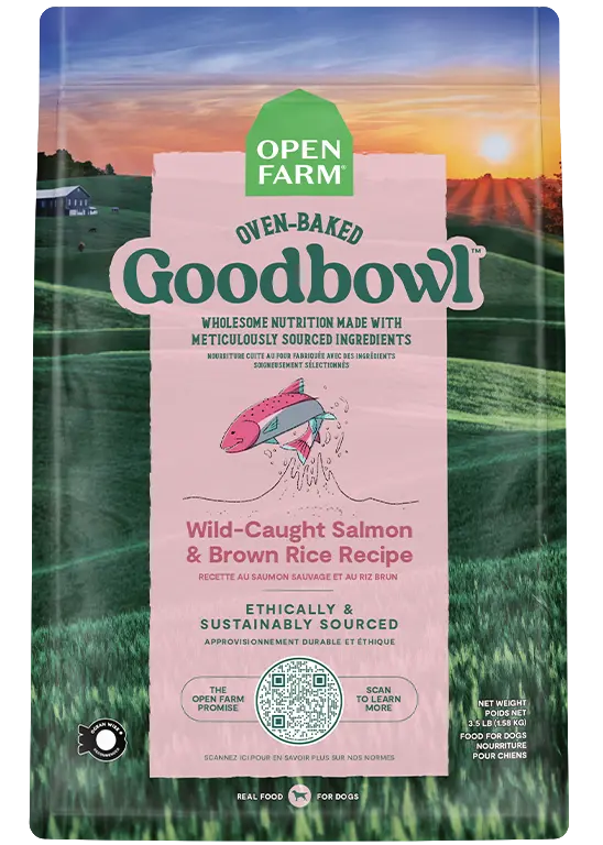 Open Farm Goodbowl™ Wild-Caught Salmon & Brown Rice Recipe For Dogs 1