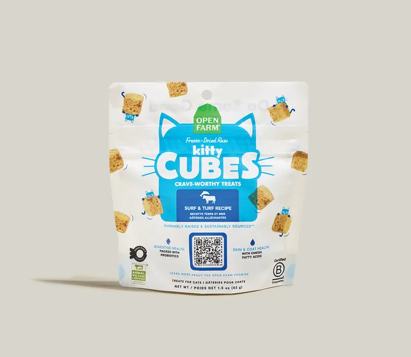 Open Farm Surf & Turf Kitty Cube Treats For Cats 1