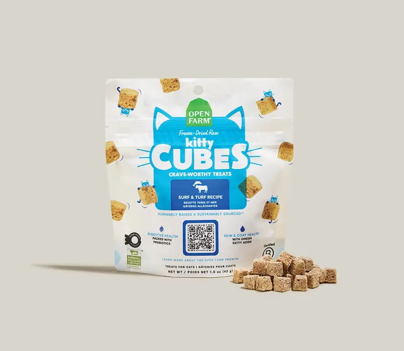 Open Farm Surf & Turf Kitty Cube Treats For Cats 2