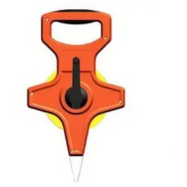 Open-Reel Tape Measure, High-Viz Orange, Fiberglass, 1/2-In. X 200-Ft. 1