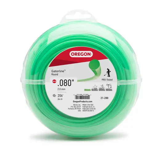 Oregon 0.080 In. Gatorline Round Trimmer Line, 1/2 Lb. (208 Ft.) Bulk Donut, Fits Stihl, Dewalt, Ryobi And Greenworks 21-280 1