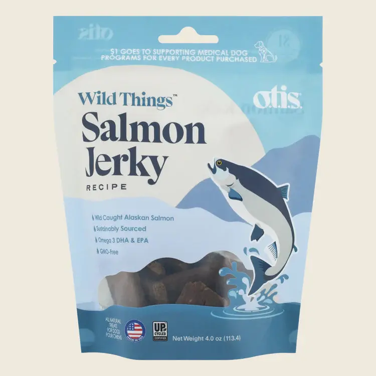 Otis Wild Things Salmon Recipe Jerky For Dogs 1