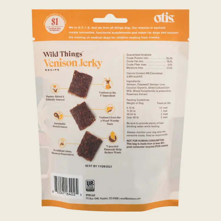 Otis Wild Things Venison Recipe Jerky Dogs Treats 2