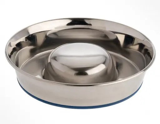 Ourpets Rubber Bonded Slow Feed Stainless 1