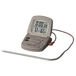 Oven Thermometer, With Meat Probe & Timer, Digital, Magnetic, 2 "Aaa" 1